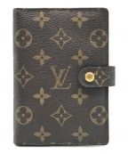 LOUIS VUITTONルイ ヴィトン）の古着「手帳カバー　ルイヴィトン LOUIS VUITTON アジェンダPM R20005 モノグラム 手帳カバー モノグラムキャンバス ブラウン　R20005」｜ブラウン