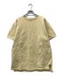 OLD JOE & Co.（オールドジョー）の古着「PATINA SWEAT UNDERSHIRT　半袖スウェット　デザイン　タグ付　2210J-CT06」｜イエロー