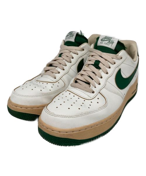 NIKE（ナイキ）NIKE (ナイキ) WMNS AIR FORCE 1 LOW AF1 エアフォースワン 箱付 DZ4764-133 ホワイト×グリーン サイズ:27.5の古着・服飾アイテム