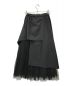 AMeLIE (アメリ) OVERLAPPING SKIRT AMeLIE アメリ チュールスカート プリーツスカート 02920930291 ブラック サイズ:M：7000円