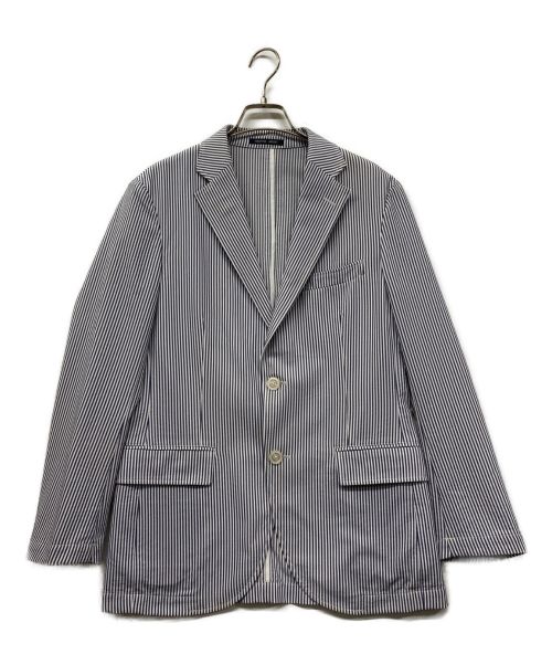 MACKINTOSH PHILOSOPHY（マッキントッシュフィロソフィー）MACKINTOSH PHILOSOPHY (マッキントッシュフィロソフィー) トロッターストライプジャケット/TROTTER JACKET/2Bジャケット ブルー サイズ:36Rの古着・服飾アイテム