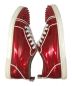 中古・古着 Christian Louboutin スタッズローカットスニーカー Christian Louboutin クリスチャン・ルブタン スパイク エナメル レザー 022-902207230150 レッド サイズ:49：13000円