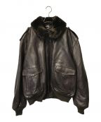 Schottショット）の古着「A-2 レザーフライトジャケット/184SM/Schott/ショット/GENUINE LEATHER/Made in USA」｜ブラウン