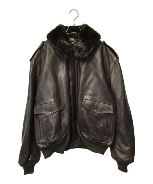 Schott（ショット）Schott (ショット) A-2 レザーフライトジャケット/184SM/Schott/ショット/GENUINE LEATHER/Made in USA ブラウン サイズ:52の古着・服飾アイテム