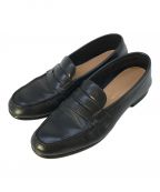 green label relaxingグリーンレーベルリラクシング）の古着「SMTH レザーローファー SMTH LTHR LOAFER green label relaxing グリーンレーベルリラクシング ユナイテッドアローズ UA コインローファー 3131-699-0453」｜ブラック