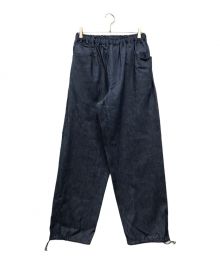 G.V.G.V（ジーヴィージーヴィー）の古着「WHERELESS DENIM PANTS G.V.G.V ジーヴィージーヴィー denimcargo デニムカーゴ ユニセックス indigo ドローコード 日本製 GVW-004」｜インディゴ