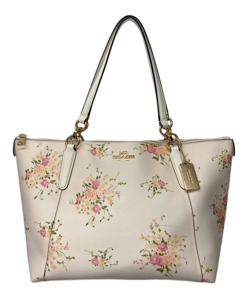 COACH（コーチ）COACH (コーチ) Ava Tote With Floral Bundle Print/F28965/フローラル AVA トートバッグ/F28965 ベージュの古着・服飾アイテム