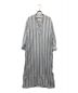 ne quittez pas（ヌキテパ）の古着「C.VOILE STRIPE KURTA DRESS/マドラスストライプドレス/010411GH2」｜スカイブルー