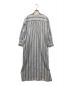 ne quittez pas (ヌキテパ) C.VOILE STRIPE KURTA DRESS/マドラスストライプドレス/010411GH2 スカイブルー サイズ:下記参照：6000円