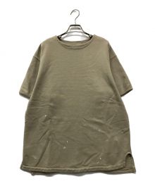 OLD JOE & Co.（オールドジョー）の古着「PATINA SWEAT UNDERSHI0RT OLD JOE & Co. オールドジョー 半袖スウェット タグ付 アメカジ ペイント加工 2210J-CT06」｜ベージュ