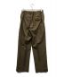 MARKAWARE (マーカウェア) FLAT-FRONT TROUSERS MARKAWARE マーカウェア タグ付き フラットフロントトラウザーズ 日本製 A21A-03PT03C ブラウン サイズ:3：12000円