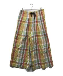 KAPITAL（キャピタル）の古着「Linen Madras Check Ludo Buggy Pants KAPITAL キャピタル マドラスチェック リネンパンツ K2203LP050」｜イエロー