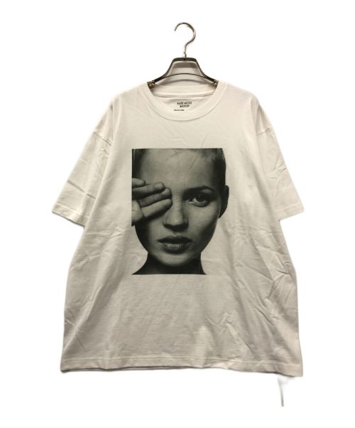 BIOTOP（ビオトープ）BIOTOP Kate Moss by David Sims Tee BIOTOP ビオトープ ケイトモス フォトＴ photoTshirts プリントＴ 白Ｔ タグ付き 未使用品 日本製 BOM-73000-C サイズ:XL 未使用品の古着・服飾アイテム