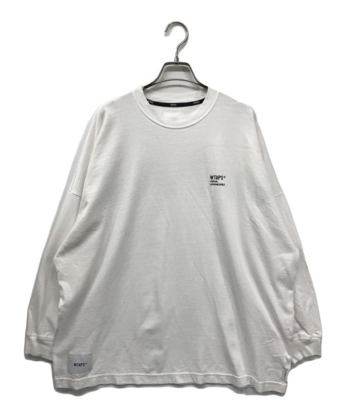 WTAPS（ダブルタップス）WTAPS (ダブルタップス) OBJ 05 / LS / COTTON. FORTLESS  TEE WTAPS ダブルタップス ロンT オーバーサイズ ビッグシルエット ネイバーフッド 241ATDT-CSM20 ホワイト サイズ:3の古着・服飾アイテム