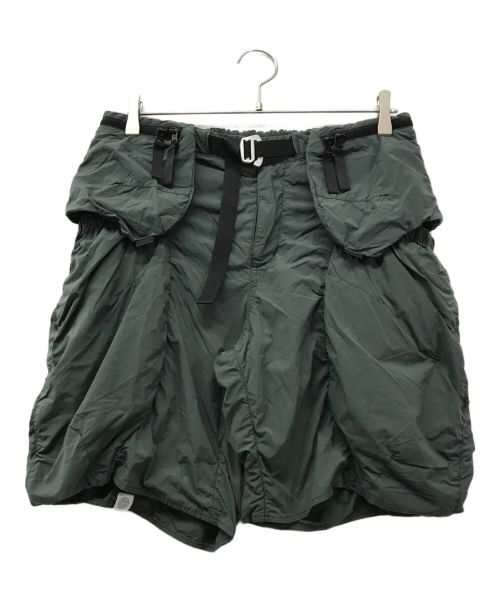 alk phenix（アルクフェニックス）alk phenix (アルクフェニックス) karuzakshorts alk phenix アルクフェニックス ハーフパンツ ショーツ カーゴショーツ P0612SP05 グリーン サイズ:Mの古着・服飾アイテム