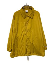 Champion×BEAMS BOY（チャンピオン×ビームスボーイ）の古着「別注コーチジャケット/ラグランスリーブ/ナイロンジャケット/バックプリントスリット」｜イエロー