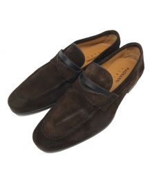 MAGNANNI（マグナーニ）の古着「コンビネーション ペニーローファー MAGNANNI マグナーニ　コインローファー 24774　」｜ブラウン