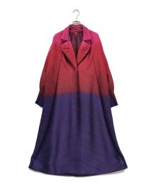 ISSEY MIYAKE（イッセイミヤケ）の古着「グラデーションカラープリーツコート ISSEY MIYAKE  イッセイミヤケ im33fa117」｜マルチカラー