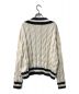 Oldderby Knitwear (オールドダービーニットウェア) 編み込みニットカーディガン/Oldderby Knitwear/オールドダービーニットウェア ネイビー サイズ:M：5000円