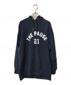 THE PAUSEザポーズ）の古着「ロゴビッグパーカー THE PAUSE ザポーズ ネイビー WGZ1022206A0004」｜ネイビー