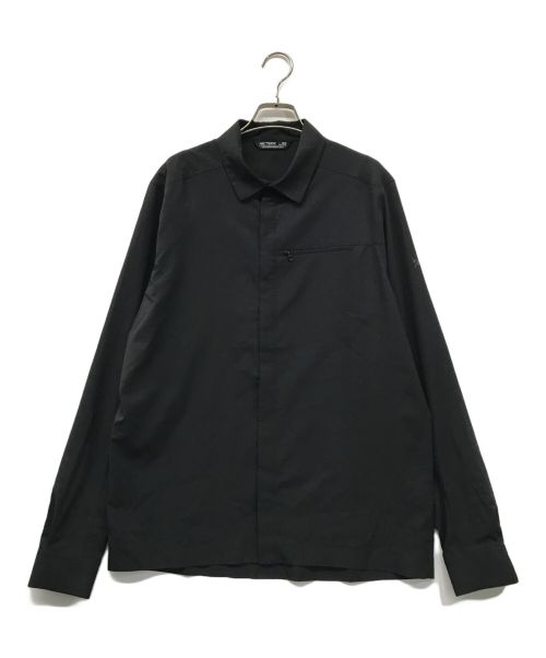 ARC'TERYX（アークテリクス）ARC'TERYX (アークテリクス) Skyline LS Shirt ARC'TERYX アークテリクス アーク ロングスリーブシャツ スナップボタン ジップポケット 比翼 レギュラーカラー 141794 ブラック サイズ:Mの古着・服飾アイテム