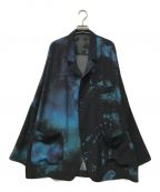 s'yteサイト）の古着「INKJET PRINTED JACKET WITH RAGLAN SLEEVES/UI-J15-914」｜ブラック