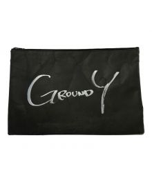 GROUND Y（グラウンドワイ）の古着「バッグ GROUND Y グラウンドワイ ダブルジップ yohji yamamoto ヨウジヤマモト」｜ブラック