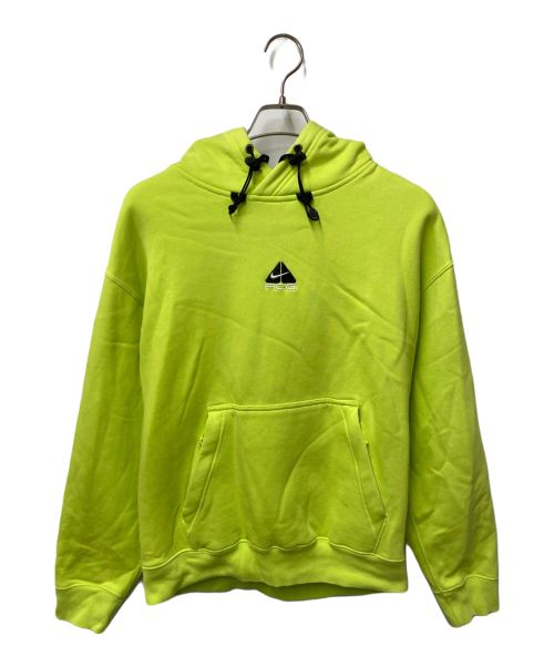 NIKE ACG（ナイキエージーシー）NIKE ACG (ナイキエージーシー) TF FLC PO HOODIE CYBER フリースフーディー NIKE ACG ナイキエージーシー ネオングリーン DH3088-389 黄緑 サイズ:Sの古着・服飾アイテム