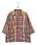 RANDYランディー）の古着「SURPRISAL BACK CUT SHIRT サプライザルバックカットシャツ Randy ランディー ポケットシャツ 22SS 22年春夏 日本製 チェックシャツ SS22-RSH02」｜マルチカラー