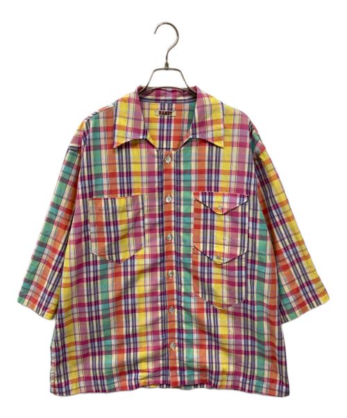 RANDY（ランディー）Randy SURPRISAL BACK CUT SHIRT サプライザルバックカットシャツ Randy ランディー ポケットシャツ 22SS 22年春夏 日本製 チェックシャツ SS22-RSH02 マルチカラー サイズ:2の古着・服飾アイテム