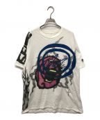 cactusjack×FRAGMENT DESIGNカクタスジャック×フラグメントデザイン）の古着「Merch Sunrise T-Shirt cactusjack カクタスジャック FRAGMENT DESIGN フラグメントデザイン トラヴィススコット travisscott プリントT LAFLAME」｜ホワイト