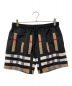 BURBERRY LONDON（バーバリー ロンドン）の古着「Sliced Check Swim Shorts BURBERRY LONDON バーバリー ロンドン スライスチェック スウィムショーツ 8055675」｜ブラック