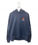 KENZOケンゾー）の古着「BOKE FLOWER OVERSIZED HOODIE  ボケフラワープリントパーカー /パーカー/FD55SW4444ME」｜ネイビー