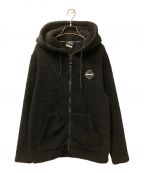 F.C.R.B.エフシーアールビー）の古着「PILE ZIP UP HOODIE F.C.R.B. エフシーアールビー FCRB-210066 パイル ジップ パーカー」｜ブラック