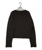 JIL SANDERジルサンダー）の古着「メランジニット/SWEATER DN LS JIL SANDER ジルサンダー 19AW 19年秋冬 ボートネック イタリア製 JSMP751030」｜ブラウン