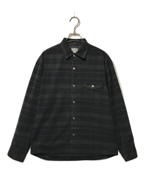 THE NORTH FACE（ザ ノース フェイス）THE NORTH FACE (ザ ノース フェイス) ロングスリーブストレッチフランネルシャツ/L/S Stretch Flannel Shirt/NR62031 ブラック サイズ:SIZE Sの古着・服飾アイテム