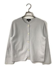 theory（セオリー）の古着「Wooster Crepe Knit Button FRT Cardi theory セオリー 01-4103725 24年モデル」｜シルバーミスト