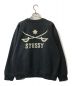 stussy (ステューシー) プリントスウェットシャツ stussy ステューシー oldstussy オールドステューシー フロッキー ブラック サイズ:M：7000円