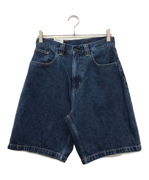 CarHartt（カーハート）CarHartt BRANDON SHORT ブランドンショーツ CarHartt カーハート WIP デニムショーツ ハーフパンツ ストーンウォッシュ 未使用品 タグ付き I031921-24S インディゴ サイズ:XS 未使用品の古着・服飾アイテム