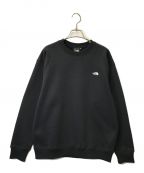 THE NORTH FACEザ ノース フェイス）の古着「スモールロゴヘザースウェットクルー SMALL LOGO HEATHER SWEAT CREW THE NORTH FACE ザ ノースフェイス TNF ゴールドウィン スェットシャツ トレーナー 裏起毛 NT62337」｜ブラック