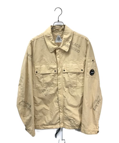 C.P COMPANY（シーピーカンパニー）C.P COMPANY (シーピーカンパニー) PALACE (パレス) Thick Cotton Overshirt ベージュ サイズ:SIZE XLの古着・服飾アイテム