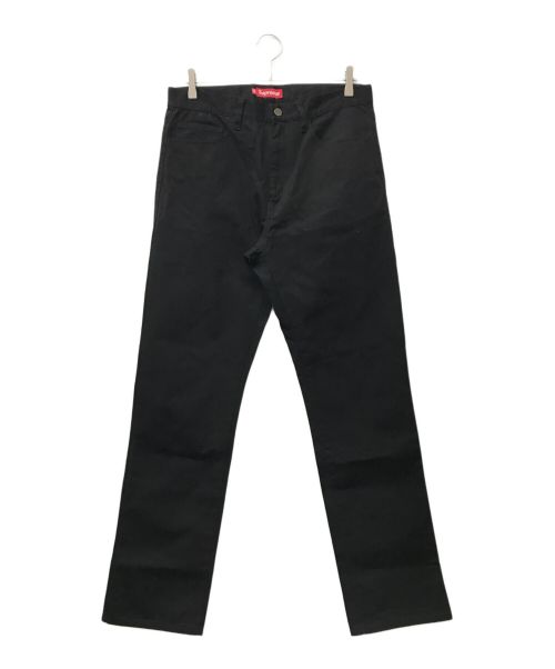 SUPREME（シュプリーム）Supreme (シュプリーム) 5-Pocket Heavy Canvas Pant/キャンバス/ダック地/ストリート ブラック サイズ:32の古着・服飾アイテム