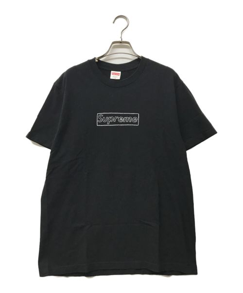 SUPREME（シュプリーム）Supreme (シュプリーム) Chalk Logo Tee/チョークロゴティー/プリント/KAWS/ボックスロゴ ブラック サイズ:Mの古着・服飾アイテム