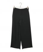 theoryセオリー）の古着「Classic Crepe Wide Pull On/ワイドクロップドパンツ/ 01-2106419」｜ブラック