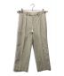 AURALEE（オーラリー）の古着「WOOL WASHI AMUNZEN WIDE SLACKS/ウールワシアムンゼンワイドスラックスパンツ/A20SP01WN」｜ベージュ