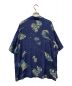 Porter Classic (ポータークラシック) SHOWFOLK ALOHA SHIRT Porter Classic ポータークラシック 日本製 レーヨンシャツ 開襟シャツ オープンカラーシャツ ブルー サイズ:M：16000円