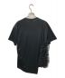 COMME des GARCONS HOMME PLUS フリルカットソー COMME des GARCONS HOMME PLUS コムデギャルソンオムプリュス T-SHIRT WITH RUFFLES IN BLACK PJ-T017：18000円