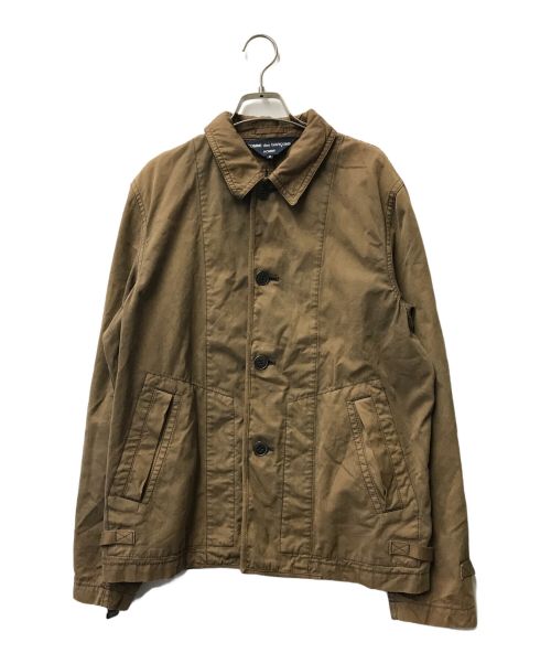 COMME des GARCONS HOMME（コムデギャルソン オム）COMME des GARCONS HOMME (コムデギャルソン オム) コットンジャケット/HA-J084/日本製 ブラウン サイズ:Ｓの古着・服飾アイテム