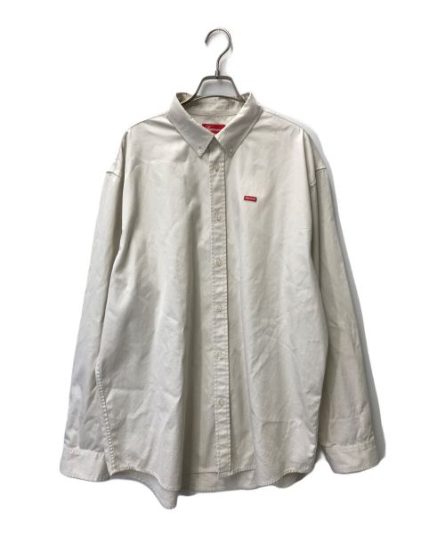 SUPREME（シュプリーム）SUPREME (シュプリーム) Small Box Shirt スモールボックスロゴシャツ Supreme シュプリーム ボタンダウン BDシャツ 22FW 22年秋冬 アイボリー サイズ:ＸＬの古着・服飾アイテム