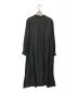 BLURHMS (ブラームス) WASHED SILK SHIRT DRESS blurhms ブラームス ロングシャツ シャツワンピース バンドカラー BHS22FTL01 ブラック：9000円